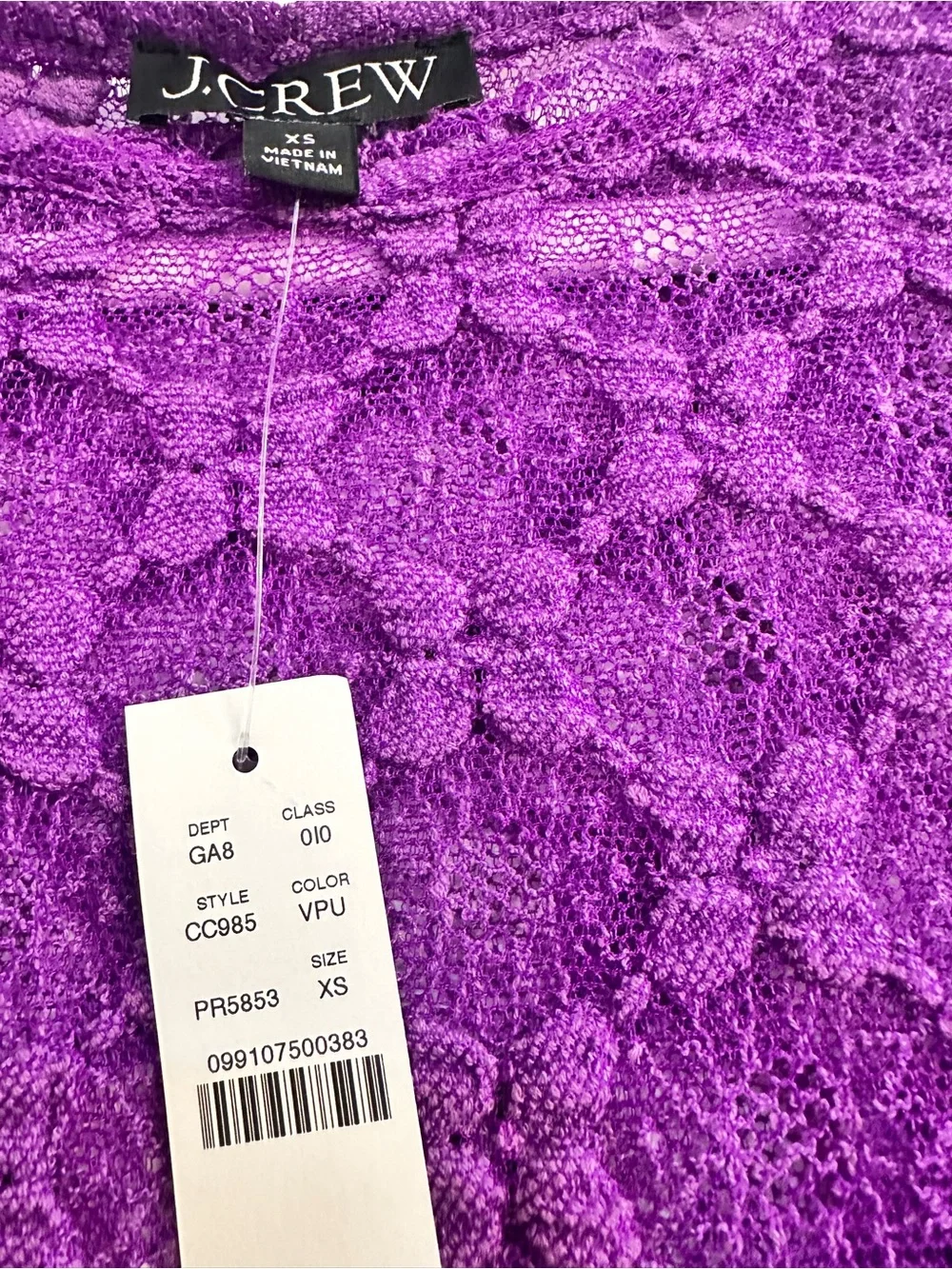 J. Crew Floral Lace Top
